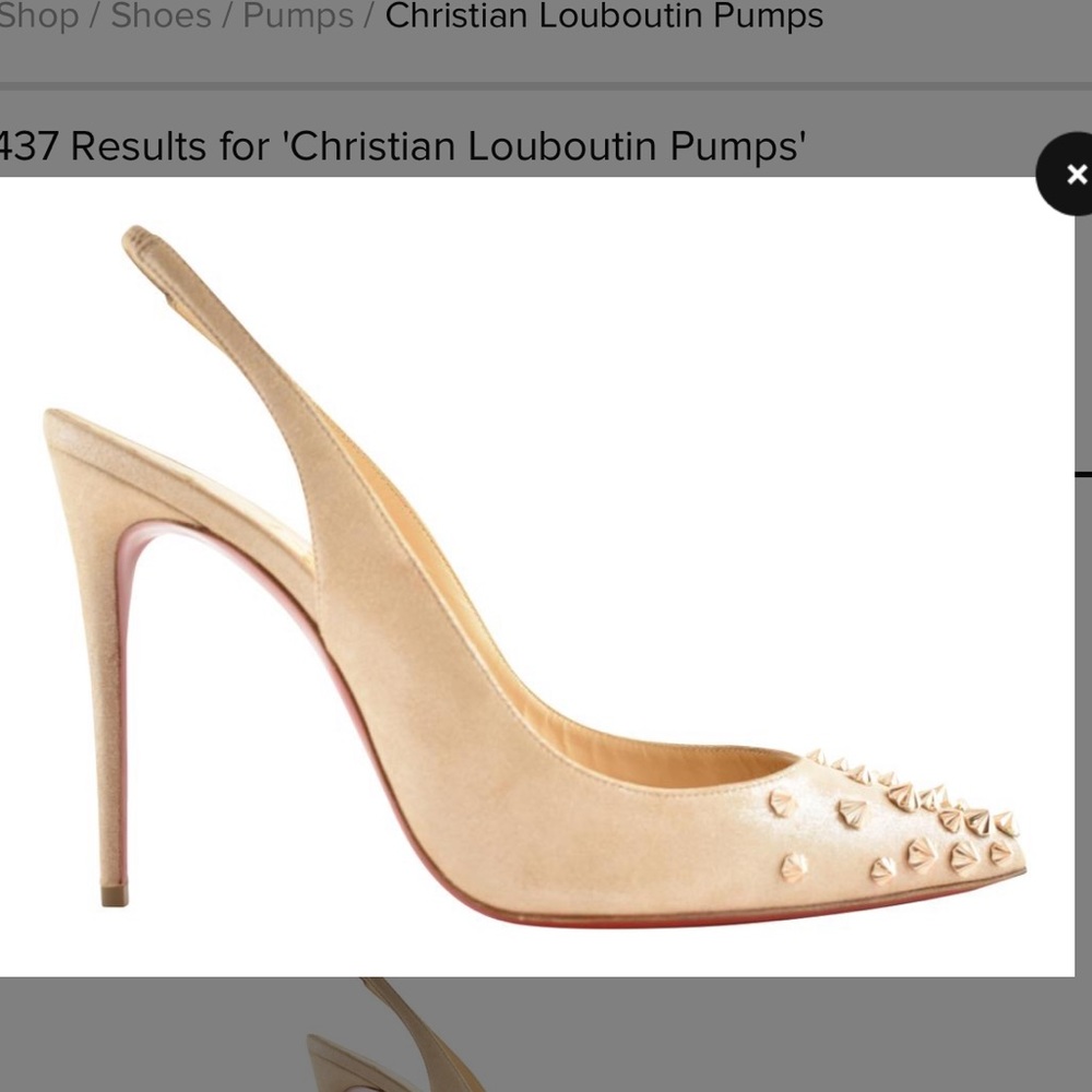 Louboutin Drama Sling Suede 40